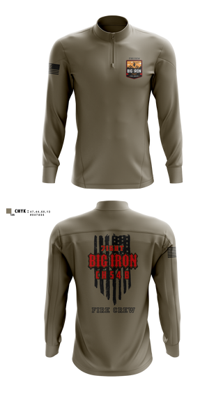 Quarter Zip Jacket, Big Iron, Fire Department, Teamtime, Team time, sublimation, custom sports apparel, team uniforms, spirit wear, spiritwear, sports uniforms, custom shirts, team store, custom team store, fundraiser sports, apparel fundraiser