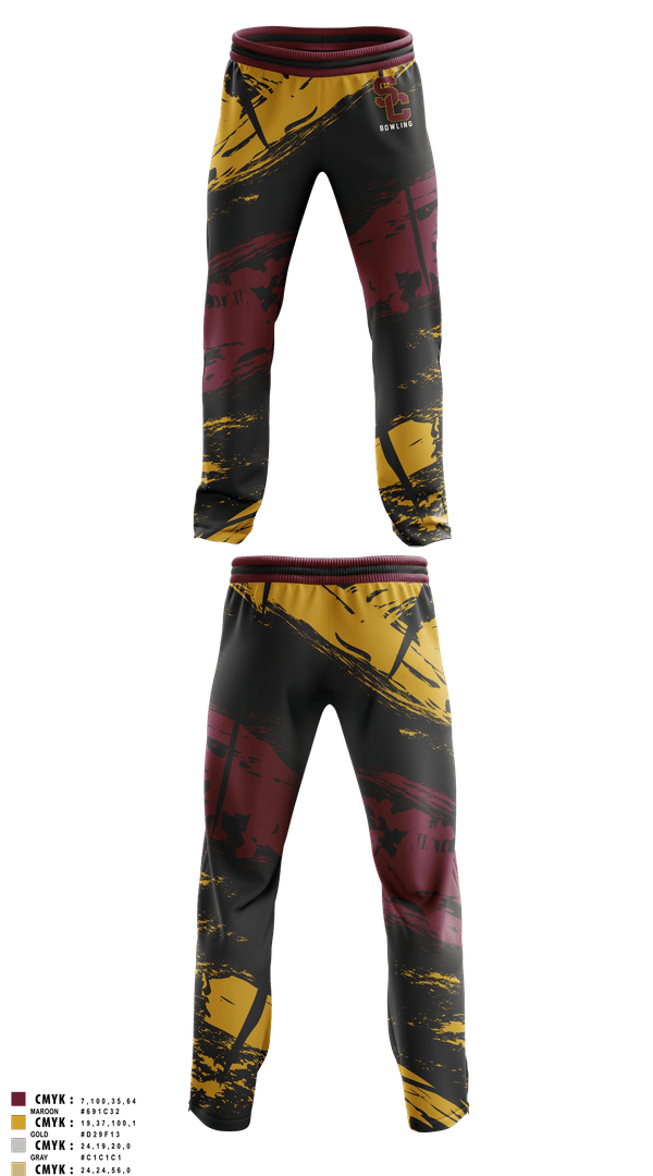 Sweatpants, Summer Creek High School Bowling, Bowling, Teamtime, Team time, sublimation, custom sports apparel, team uniforms, spirit wear, spiritwear, sports uniforms, custom shirts, team store, custom team store, fundraiser sports, apparel fundraiser