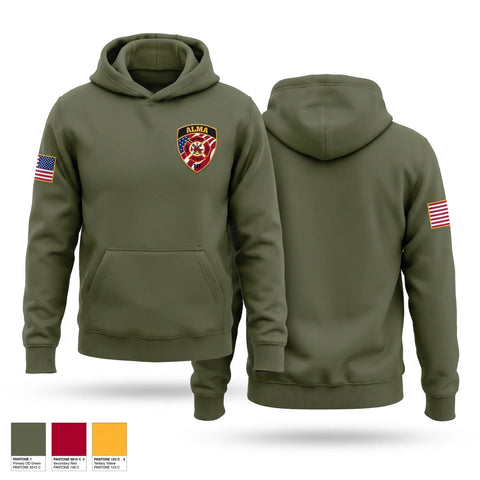 Hoodie, Alma District Fire Department, Fire Department, Teamtime, Team time, sublimation, custom sports apparel, team uniforms, spirit wear, spiritwear, sports uniforms, custom shirts, team store, custom team store, fundraiser sports, apparel fundraiser