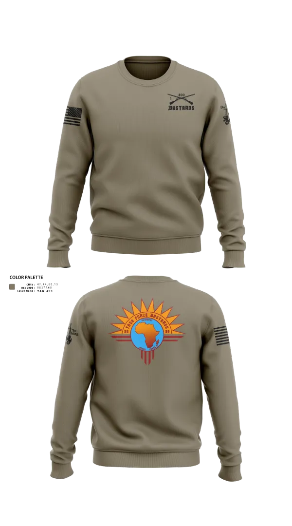 Crew Neck Sweatshirt, Task Force Bastards, , Teamtime, Team time, sublimation, custom sports apparel, team uniforms, spirit wear, spiritwear, sports uniforms, custom shirts, team store, custom team store, fundraiser sports, apparel fundraiser