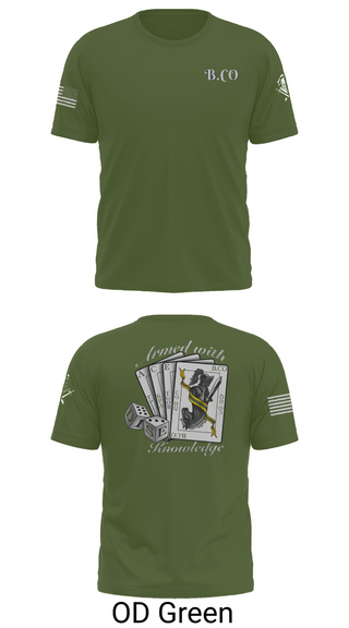 Old School Cotton Feel Shirt, Bravo Company 532ND Military Battalion, , Teamtime, Team time, sublimation, custom sports apparel, team uniforms, spirit wear, spiritwear, sports uniforms, custom shirts, team store, custom team store, fundraiser sports, apparel fundraiser