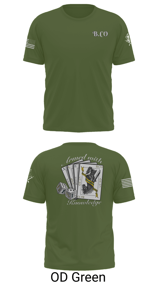Old School Cotton Feel Shirt, Bravo Company 532ND Military Battalion, , Teamtime, Team time, sublimation, custom sports apparel, team uniforms, spirit wear, spiritwear, sports uniforms, custom shirts, team store, custom team store, fundraiser sports, apparel fundraiser