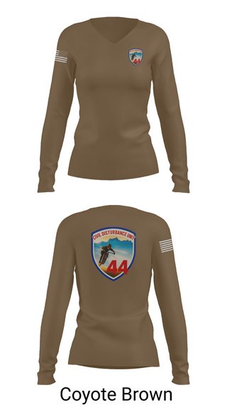 Womens Long Sleeve Vneck Shirt, Civil Disturbance Unit, , Teamtime, Team time, sublimation, custom sports apparel, team uniforms, spirit wear, spiritwear, sports uniforms, custom shirts, team store, custom team store, fundraiser sports, apparel fundraiser