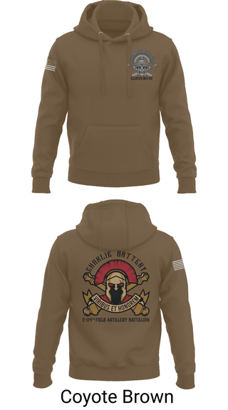 Hoodie, Charlie BTRY 2-114th FA, , Teamtime, Team time, sublimation, custom sports apparel, team uniforms, spirit wear, spiritwear, sports uniforms, custom shirts, team store, custom team store, fundraiser sports, apparel fundraiser