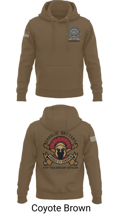 Charlie BTRY 2-114th FA 81101769 Hoodie - 17