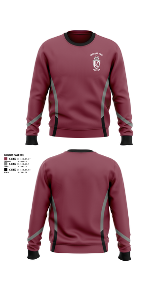 Crew Neck Sweatshirt, Orchard View High School, Men's Soccer, Teamtime, Team time, sublimation, custom sports apparel, team uniforms, spirit wear, spiritwear, sports uniforms, custom shirts, team store, custom team store, fundraiser sports, apparel fundraiser