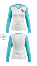 Columbia Knights Football 69359325 Women's Long Sleeve V-neck Shirt - 43