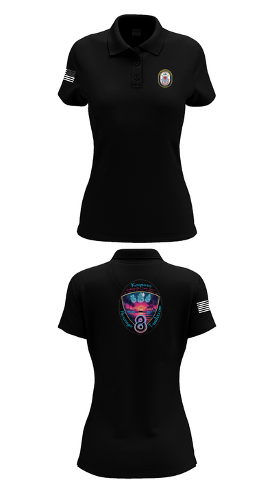 USS Bougainville CPO 89131174 Women's Short Sleeve Performance Polo  - 33
