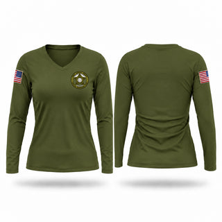 Womens Long Sleeve Vneck Shirt, 1st Judicial Circuit S.R.T., Police, Teamtime, Team time, sublimation, custom sports apparel, team uniforms, spirit wear, spiritwear, sports uniforms, custom shirts, team store, custom team store, fundraiser sports, apparel fundraiser