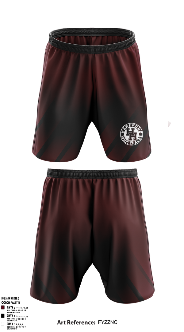 Athletic Shorts With Pockets, Hereford Whitefaces, Wrestling, Teamtime, Team time, sublimation, custom sports apparel, team uniforms, spirit wear, spiritwear, sports uniforms, custom shirts, team store, custom team store, fundraiser sports, apparel fundraiser