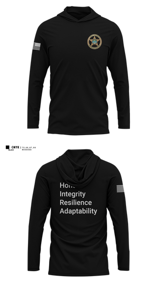 Long Sleeve Hooded Sun Shirt, Apex Security and Investigations, , Teamtime, Team time, sublimation, custom sports apparel, team uniforms, spirit wear, spiritwear, sports uniforms, custom shirts, team store, custom team store, fundraiser sports, apparel fundraiser