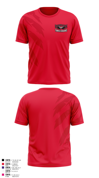 Short Sleeve Performance Shirt, Carolina Track Hawks, Track & Field, Teamtime, Team time, sublimation, custom sports apparel, team uniforms, spirit wear, spiritwear, sports uniforms, custom shirts, team store, custom team store, fundraiser sports, apparel fundraiser