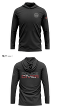 Hamilton County Police Association Dive Team 10308162 Long Sleeve Performance Shirt with hood - 1