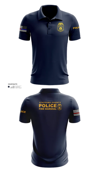 Short Sleeve Performance Polo, Stafford County Fire Marshal's Office, Police, Teamtime, Team time, sublimation, custom sports apparel, team uniforms, spirit wear, spiritwear, sports uniforms, custom shirts, team store, custom team store, fundraiser sports, apparel fundraiser