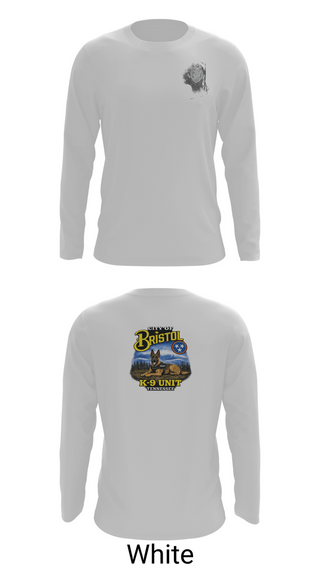 Long Sleeve Performance Shirt, Bristol Tennessee Police Department K9 Unit, Police, Teamtime, Team time, sublimation, custom sports apparel, team uniforms, spirit wear, spiritwear, sports uniforms, custom shirts, team store, custom team store, fundraiser sports, apparel fundraiser