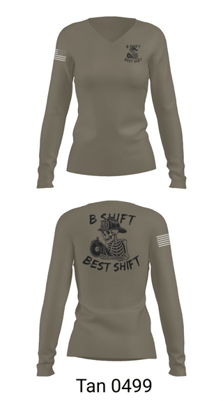 Womens Long Sleeve Vneck Shirt, 812 CES (B shift), Air Force, Teamtime, Team time, sublimation, custom sports apparel, team uniforms, spirit wear, spiritwear, sports uniforms, custom shirts, team store, custom team store, fundraiser sports, apparel fundraiser