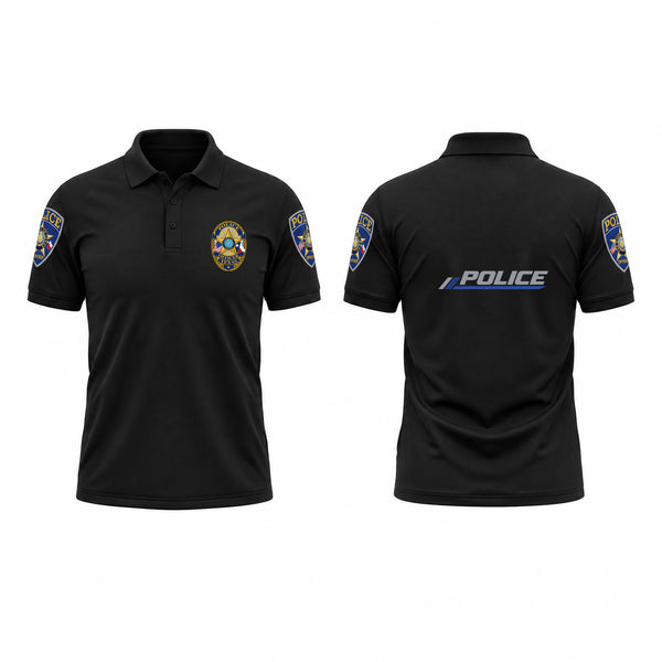 Short Sleeve Performance Polo, GENERIC TEXAS POLICE OFFICER, Police, Teamtime, Team time, sublimation, custom sports apparel, team uniforms, spirit wear, spiritwear, sports uniforms, custom shirts, team store, custom team store, fundraiser sports, apparel fundraiser