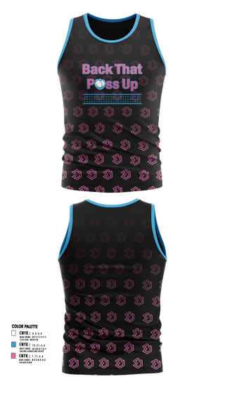 Tank Top, Back That Pass Up, Men's Volleyball, Teamtime, Team time, sublimation, custom sports apparel, team uniforms, spirit wear, spiritwear, sports uniforms, custom shirts, team store, custom team store, fundraiser sports, apparel fundraiser
