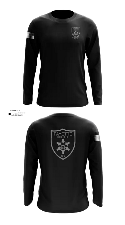 Fayette County Sheriff WV 38752837 Long Sleeve Performance Shirt 22