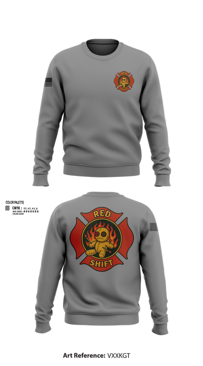 City of Lake Geneva Fire Department 76395935 Crew Neck Sweatshirt - 103