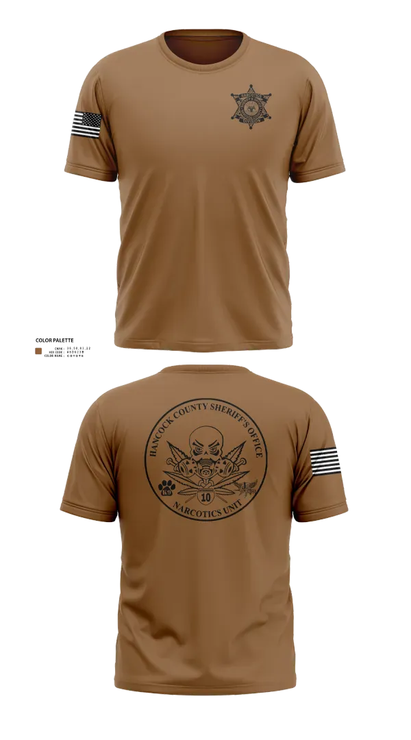 Short Sleeve Performance Shirt, Hancock County Sheriff’s Office, Police, Teamtime, Team time, sublimation, custom sports apparel, team uniforms, spirit wear, spiritwear, sports uniforms, custom shirts, team store, custom team store, fundraiser sports, apparel fundraiser