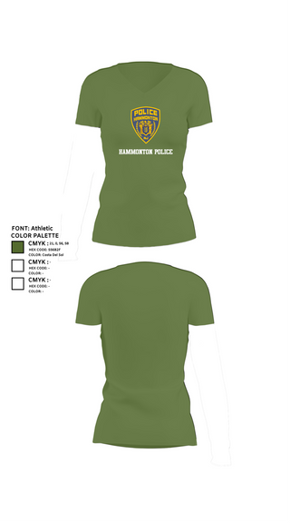 Womens Short Sleeve Vneck Shirt, Hammonton Police, , Teamtime, Team time, sublimation, custom sports apparel, team uniforms, spirit wear, spiritwear, sports uniforms, custom shirts, team store, custom team store, fundraiser sports, apparel fundraiser