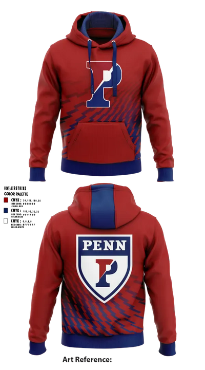 University of Pennsylvania Wrestling Quakers 74407177 Hoodie - 1