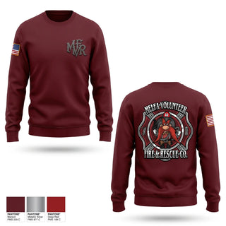 Crew Neck Sweatshirt, Melfa Vol. Fire & Rescue Co. Inc, Fire Department, Teamtime, Team time, sublimation, custom sports apparel, team uniforms, spirit wear, spiritwear, sports uniforms, custom shirts, team store, custom team store, fundraiser sports, apparel fundraiser