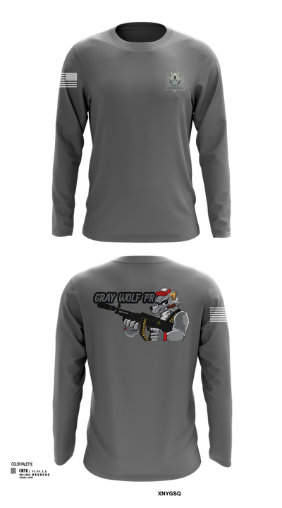 Gray Wolf  Long Sleeve Performance Shirt 2