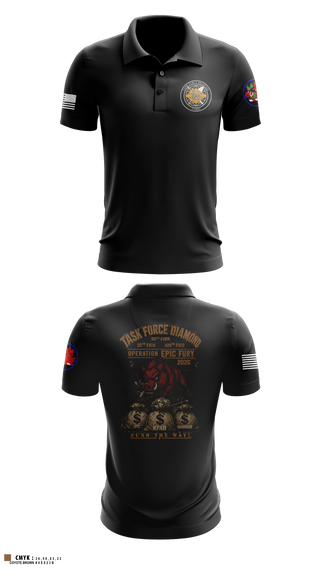 Short Sleeve Performance Polo, 93rd Finance Battalion, National Guard, Teamtime, Team time, sublimation, custom sports apparel, team uniforms, spirit wear, spiritwear, sports uniforms, custom shirts, team store, custom team store, fundraiser sports, apparel fundraiser