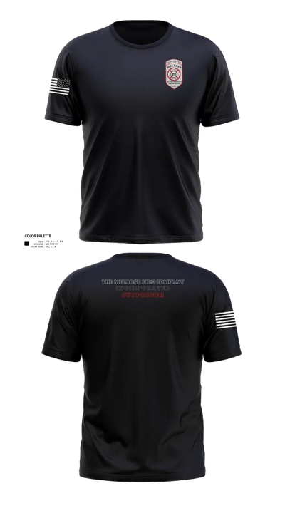 The Melrose Fire Company Incorporated 84438539 Short Sleeve Performance Shirt - 30