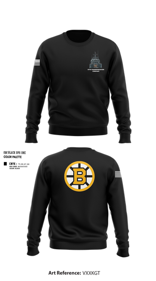 Crew Neck Sweatshirt, 97th Transportation Company, , Teamtime, Team time, sublimation, custom sports apparel, team uniforms, spirit wear, spiritwear, sports uniforms, custom shirts, team store, custom team store, fundraiser sports, apparel fundraiser