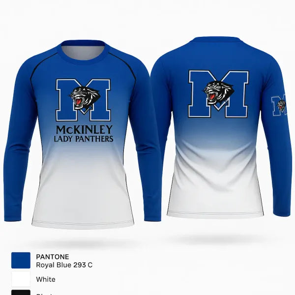 Long Sleeve Performance Shirt, McKinley Lady Panthers, Women's Volleyball, Teamtime, Team time, sublimation, custom sports apparel, team uniforms, spirit wear, spiritwear, sports uniforms, custom shirts, team store, custom team store, fundraiser sports, apparel fundraiser