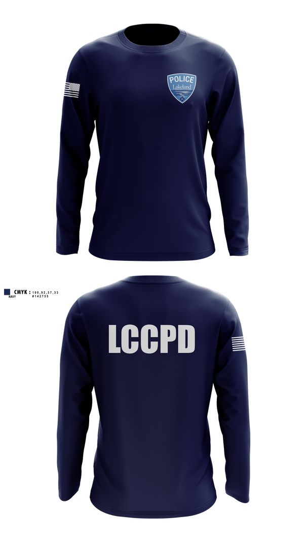Long Sleeve Performance Shirt, Lakeland Community College Police Department, Police, Teamtime, Team time, sublimation, custom sports apparel, team uniforms, spirit wear, spiritwear, sports uniforms, custom shirts, team store, custom team store, fundraiser sports, apparel fundraiser