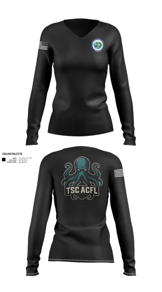 Womens Long Sleeve Vneck Shirt, Rsc, , Teamtime, Team time, sublimation, custom sports apparel, team uniforms, spirit wear, spiritwear, sports uniforms, custom shirts, team store, custom team store, fundraiser sports, apparel fundraiser