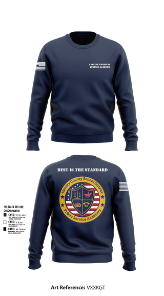 Crew Neck Sweatshirt, LaBelle Criminal Justice Academy, Police, Teamtime, Team time, sublimation, custom sports apparel, team uniforms, spirit wear, spiritwear, sports uniforms, custom shirts, team store, custom team store, fundraiser sports, apparel fundraiser