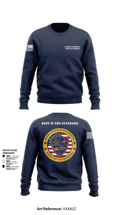 LaBelle Criminal Justice Academy 31997557 Crew Neck Sweatshirt - 104