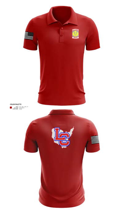 Lewis County Lions 17232794 Short Sleeve Performance Polo - 11