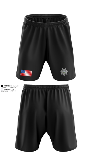 Athletic Shorts With Pockets, Thayer County Sheriff, Police, Teamtime, Team time, sublimation, custom sports apparel, team uniforms, spirit wear, spiritwear, sports uniforms, custom shirts, team store, custom team store, fundraiser sports, apparel fundraiser