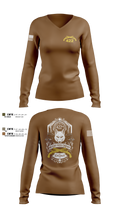 422nd Military Police Company 13862953 Women's Long Sleeve V-neck Shirt - 4
