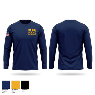 Long Sleeve Performance Shirt, Elba Police Department, Police, Teamtime, Team time, sublimation, custom sports apparel, team uniforms, spirit wear, spiritwear, sports uniforms, custom shirts, team store, custom team store, fundraiser sports, apparel fundraiser