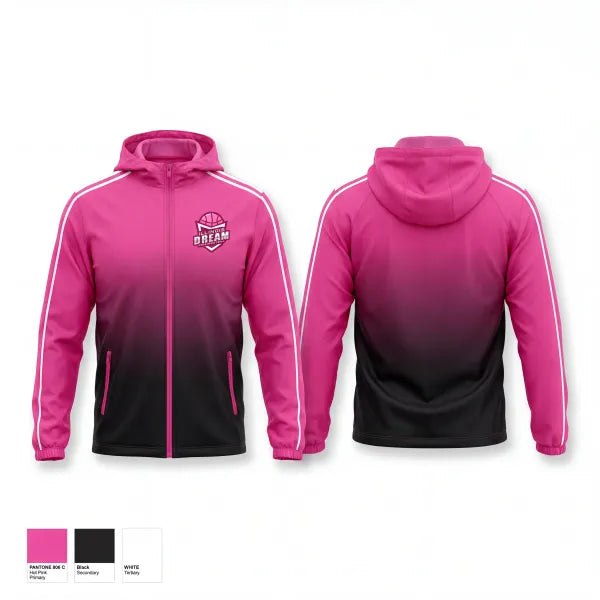 Windbreaker, Illinois Dream, Women's Basketball, Teamtime, Team time, sublimation, custom sports apparel, team uniforms, spirit wear, spiritwear, sports uniforms, custom shirts, team store, custom team store, fundraiser sports, apparel fundraiser