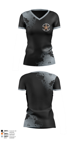 Womens Short Sleeve Vneck Shirt, Eastlake North Cross County, Cross Country, Teamtime, Team time, sublimation, custom sports apparel, team uniforms, spirit wear, spiritwear, sports uniforms, custom shirts, team store, custom team store, fundraiser sports, apparel fundraiser
