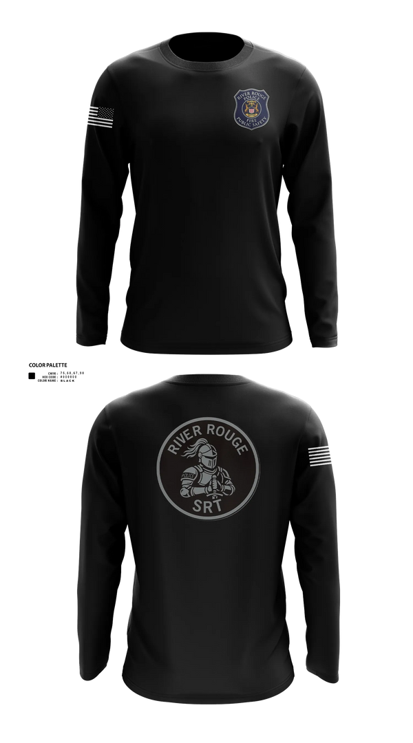 Long Sleeve Performance Shirt, River Rouge Police Special Response Team, Police, Teamtime, Team time, sublimation, custom sports apparel, team uniforms, spirit wear, spiritwear, sports uniforms, custom shirts, team store, custom team store, fundraiser sports, apparel fundraiser