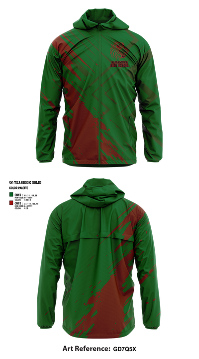 Alhambra High School Cheer 57800224 Windbreaker - 1