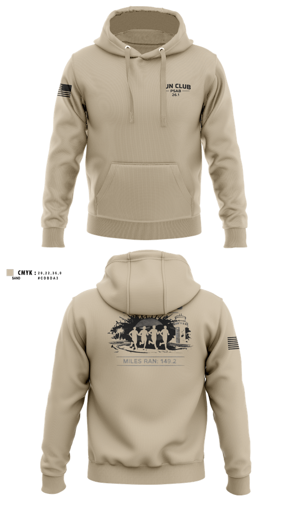 Hoodie, RUN CLUB (PSAB), Air Force, Teamtime, Team time, sublimation, custom sports apparel, team uniforms, spirit wear, spiritwear, sports uniforms, custom shirts, team store, custom team store, fundraiser sports, apparel fundraiser