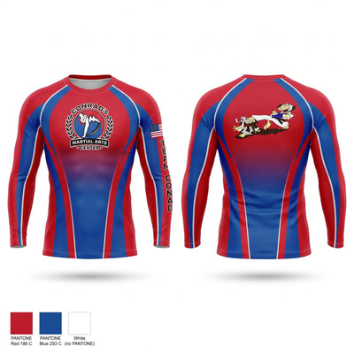 Conrad’s Martial Arts Center Long Sleeve Rash Guard Shirt - 1