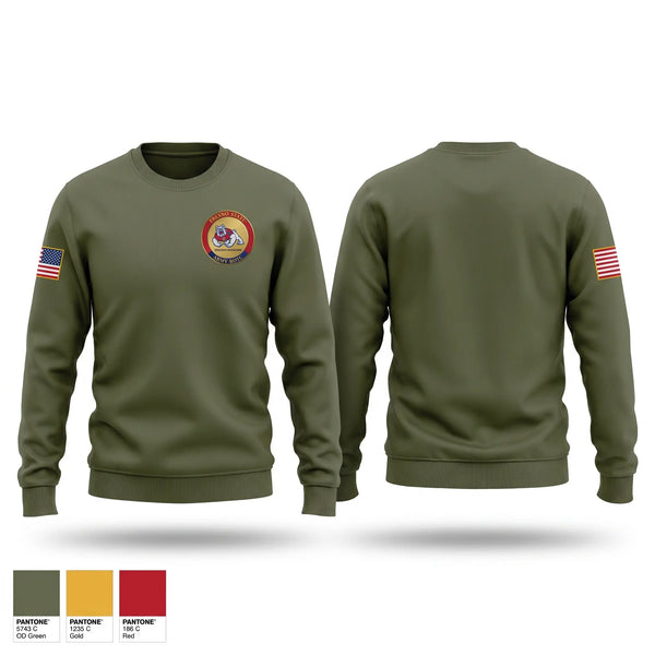 Crew Neck Sweatshirt, Bulldog Battalion, Army, Teamtime, Team time, sublimation, custom sports apparel, team uniforms, spirit wear, spiritwear, sports uniforms, custom shirts, team store, custom team store, fundraiser sports, apparel fundraiser