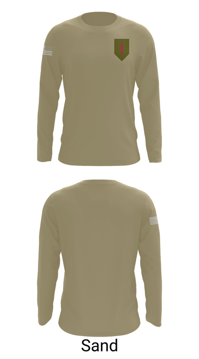 1st Infantry Division 14744110 Long Sleeve Performance Shirt 86