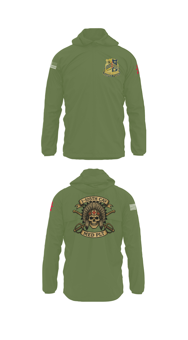 Windbreaker, 1-105th cavalry, Army, Teamtime, Team time, sublimation, custom sports apparel, team uniforms, spirit wear, spiritwear, sports uniforms, custom shirts, team store, custom team store, fundraiser sports, apparel fundraiser